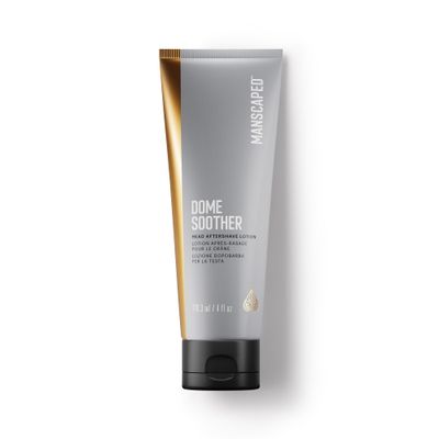 MANSCAPED Dome Soother Mens Head Aftershave Lotion - Infused with Aloe &amp; Colloidal Oats for Soothing &amp; Hydrating Scalp Skin, Quick Absorbing &amp; Dries Clear Relieving Post-Shave Discomfort, 4 fl. Oz.