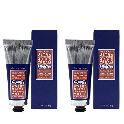 Trader Joe&#39;s ULTRA MOISTURIZING HAND CREAM - 20% Pure SHEA BUTTER, Enriched with HEMP SEED OIL &amp; COCONUT OIL (2-Pack)