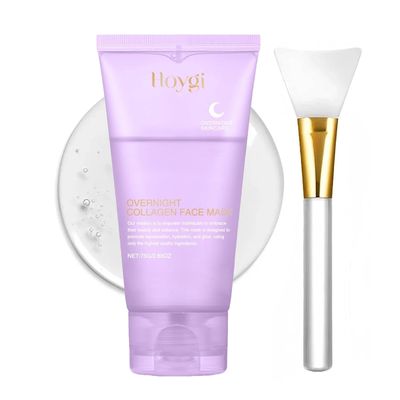 Ueseinl Collagen Night Wrapping Peel off Mask, Overnight Wrapping Mask Pack, Lifting and Tightens Skin, Reduces Sagging, Hydrolyzed Korean Glow SKin Collagen Tear-Off Mask, Hydration &amp; Elasticity