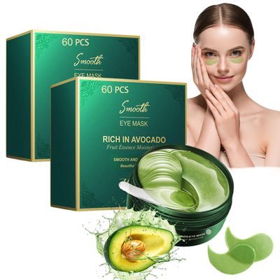 Lktvys Eye Pad Mask 120 PCS (Avocado 2 PACK)- Eye Pads Reduce Dark Circles, Puffiness, Wrinkles, And Bags, Eye Pads Suitable for All Skin Types, Especially Dry, Sensitive, and Nourishing Eye Skin