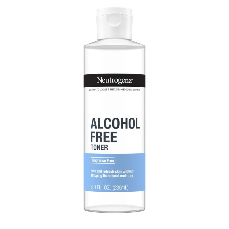 Neutrogena Alcohol-Free Gentle Daily Fragrance-Free Face Toner to Tone &amp; Refresh Skin, Toner Gently Removes Impurities &amp; Reconditions Skin, Hypoallergenic, 8 fl. oz