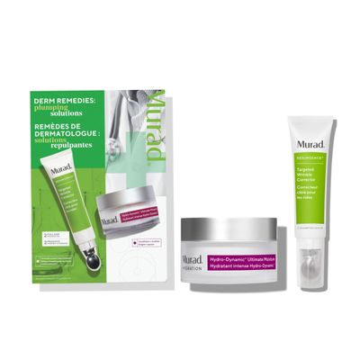 Murad Plumping Solutions Value Set - 2-Piece Full Size Set ($162 Value) - Moisturizing and Firming Skincare Set - Targeted Wrinkle Corrector 0.5Fl Oz, Hydro-Dynamic Ultimate Moisturizer 1.7Fl Oz