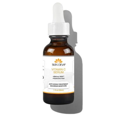 SKIN DEVA 1 oz Serum Vitamin C and Hyaluronic Acid Serum for Face + Matrixyl 3000 Anti Aging Serum, Boost Skin Collagen, Dark Spot Corrector, Anti Wrinkle Facial Serums