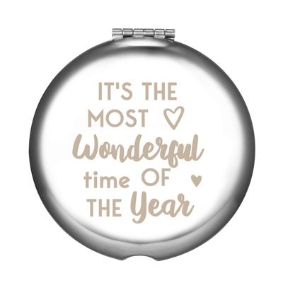 Personalized Engraved Compact Mirror for Women,Wonderful Gifts for Her Mom Girlfriends Wife Daughter Grandma Friends Coworker Unique Memorable Gifts for Birthday Thanksgiving Christmas Anniversary