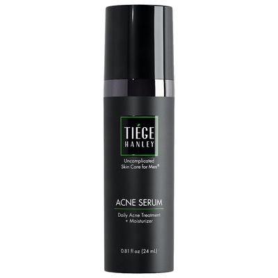 Tiege Hanley Mens Acne Serum for Face - Lightweight Facial Acne Serum with Salicylic Acid, Granactive Complex &amp; Tea Tree Oil for Blackheads, Open Pores &amp; Redness - Moisturizer for Oily Skin
