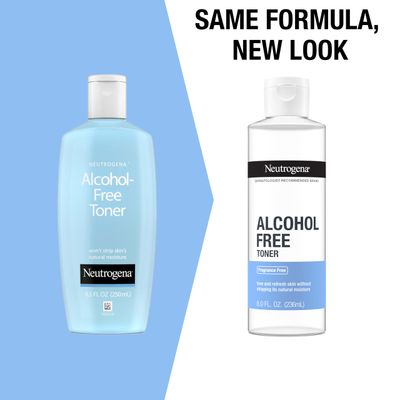 Neutrogena Alcohol-Free Gentle Daily Fragrance-Free Face Toner to Tone &amp; Refresh Skin, Toner Gently Removes Impurities &amp; Reconditions Skin, Hypoallergenic, 8 fl. oz