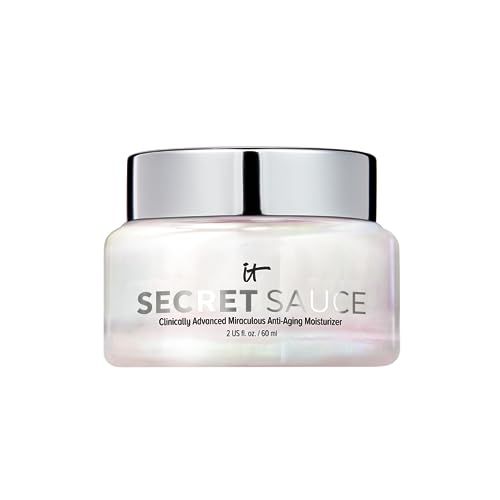 IT Cosmetics Secret Sauce Anti-Aging Face Moisturizer - Hydrating &amp; Plumping Moisturizer Face Cream For Fine Lines, Wrinkles &amp; Dark Spots - Vegan - Day or Night Facial Moisturizer - 2 fl. oz