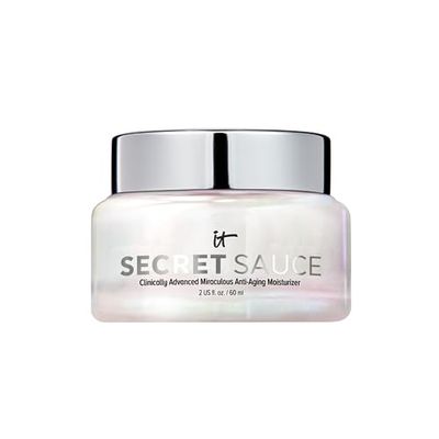 IT Cosmetics Secret Sauce Anti-Aging Face Moisturizer - Hydrating &amp; Plumping Moisturizer Face Cream For Fine Lines, Wrinkles &amp; Dark Spots - Vegan - Day or Night Facial Moisturizer - 2 fl. oz