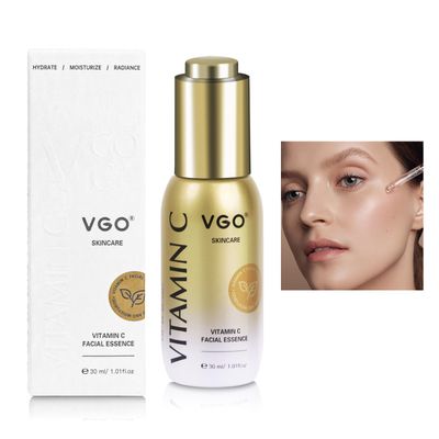 VGO Facial Serum for Face Vitamin C Face Serum with collagen, fights Brown spots,Smooth skin tone, targets skin, smoothes fine lines, with Vitamin E 1.01 FL Oz