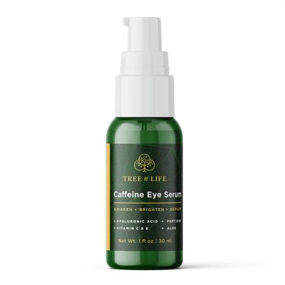 Tree of Life Caffeine Under Eye Serum - 1fl oz - Dermatologist Tested Dark Circles Treatment - Hydrating Anti-Aging Formula to Reduce Puffiness, Bags &amp; Wrinkles - All Skin Types