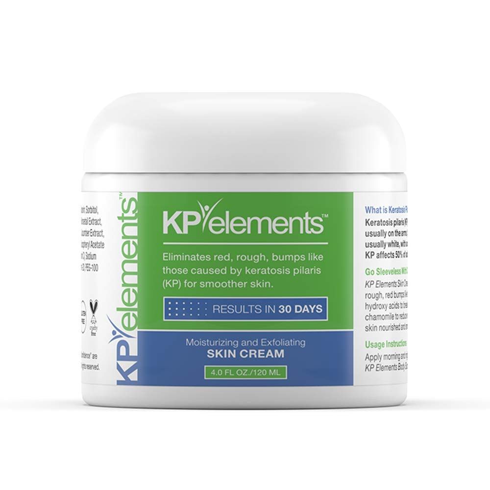 KP Elements Keratosis Pilaris Lotion (4 fl oz) - Natural Keratosis Pilaris Treatment, Moisturizing &amp; Exfoliating AHA Lotion for KP, Vegan, Made in USA