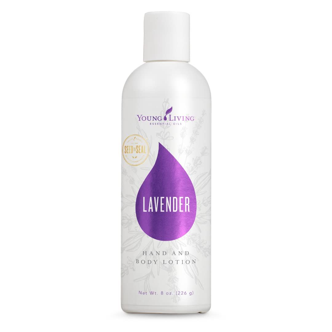 Young Living Lavender Hand &amp; Body Lotion, 8 oz | Skincare for Dry Skin | Body Care | Moisturizes for Hydration | Non-Greasy | Leaves Skin Soft &amp; Silky Smooth | Infused with Water &amp; Glycerin