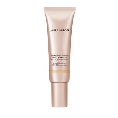 Laura Mercier Tinted Moisturizer Light Revealer Natural Skin Illuminator with SPF 25: All Day Hydration, Ultra-Sheer Coverage, Luminous &amp; Radiant Finish, Skin Tint, Natural