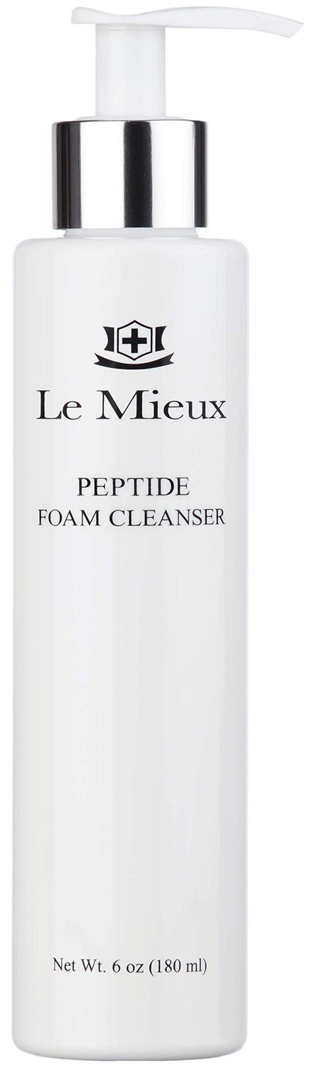 Le Mieux Peptide Foam Cleanser - Age Defying Face Wash with Marine Collagen &amp; 3 Peptides for Glowing Skin, Foaming Cleanser for Dry Skin, No Parabens or Sulfates (6 oz / 180 ml)