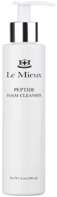 Le Mieux Peptide Foam Cleanser - Age Defying Face Wash with Marine Collagen &amp; 3 Peptides for Glowing Skin, Foaming Cleanser for Dry Skin, No Parabens or Sulfates (6 oz / 180 ml)