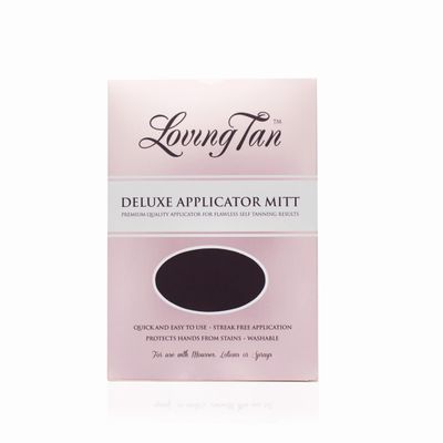 Loving Tan Self Tanning Deluxe Applicator Mitt, Washable &amp; Durable Design for a Salon-Style, Streak Free Finish, Use with Self Tan Mousses, Sprays and Lotions, Reusable - 1 ct.