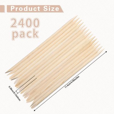 Mini Wooden Wax Applicator Sticks for Eyebrow, Lip, Nose Hair Removal - Facial Spatulas for Smooth Skin at Home or Spa (2400 Pieces)
