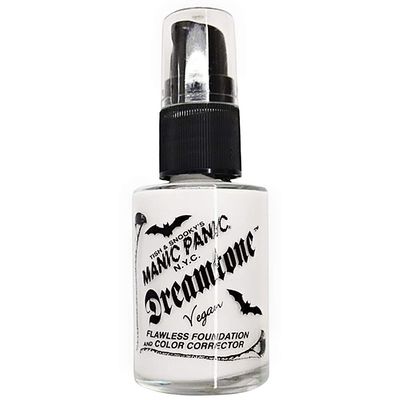 MANIC PANIC Dreamtone Flawless White Liquid Foundation - Full Coverage White Foundation And Color Corrector with Demi Matte Finish - Cosplay, Halloween Makeup, & Everyday Use (0.96oz) MANIC PANIC Dreamtone Flawless White Liquid Foundation - Full Coverage White Foundation And Color Corrector with Demi Matte Finish - Cosplay, Halloween Makeup, & Everyday Use (0.96oz)