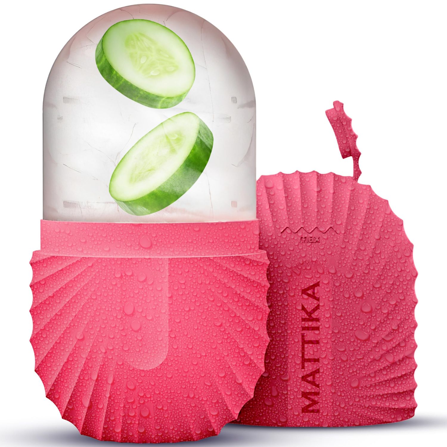 Ice Roller for Face and Eye Glow Naturally and Skincare, Ice Face Roller, Ice Facial Cube, Gua Sha Face Massage, Ice Roller Face for Beauty and Skin Care Gift for Men &amp; Women Face Ice Roller (Pink)