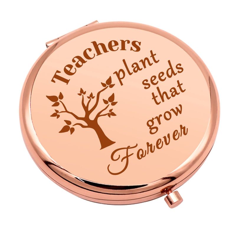 Teacher Gifts for Women Thank You Gift for Teacher Compact Makeup Mirror Teacher Appreciation Gifts Graduation Gifts for Teachers Folding Makeup Mirror Christmas Retirement Birthday Gifts