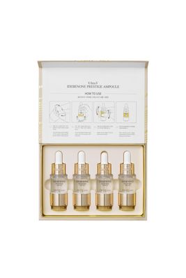 Ultra V Idebenone Prestige Ampoule, Anti-Aging Serum, Set of 4 Vials, 0.34 fl oz Each