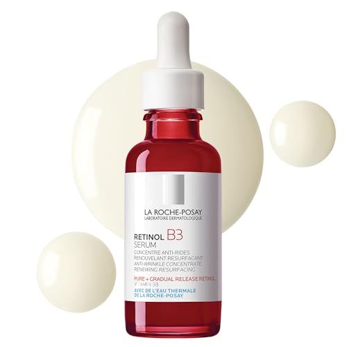 La Roche-Posay Pure Retinol Face Serum with Vitamin B3. Anti Aging Face Serum for Lines, Wrinkles &amp; Premature Sun Damage to Resurface &amp; Hydrate. Suitable for Sensitive Skin, 1.0 Fl. Oz