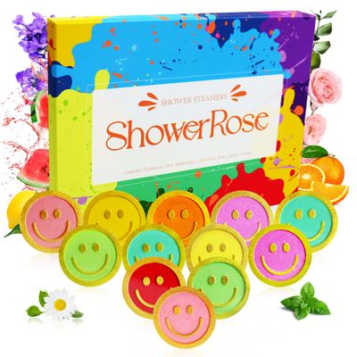 MR MIRYE Shower Steamers Aromatherapy - 12 Pack Self Care Shower Bombs with Natural Oils, Stress Bath Steamers Clean Dissolving Shower Tablets Christmas Gifts for Women, Men