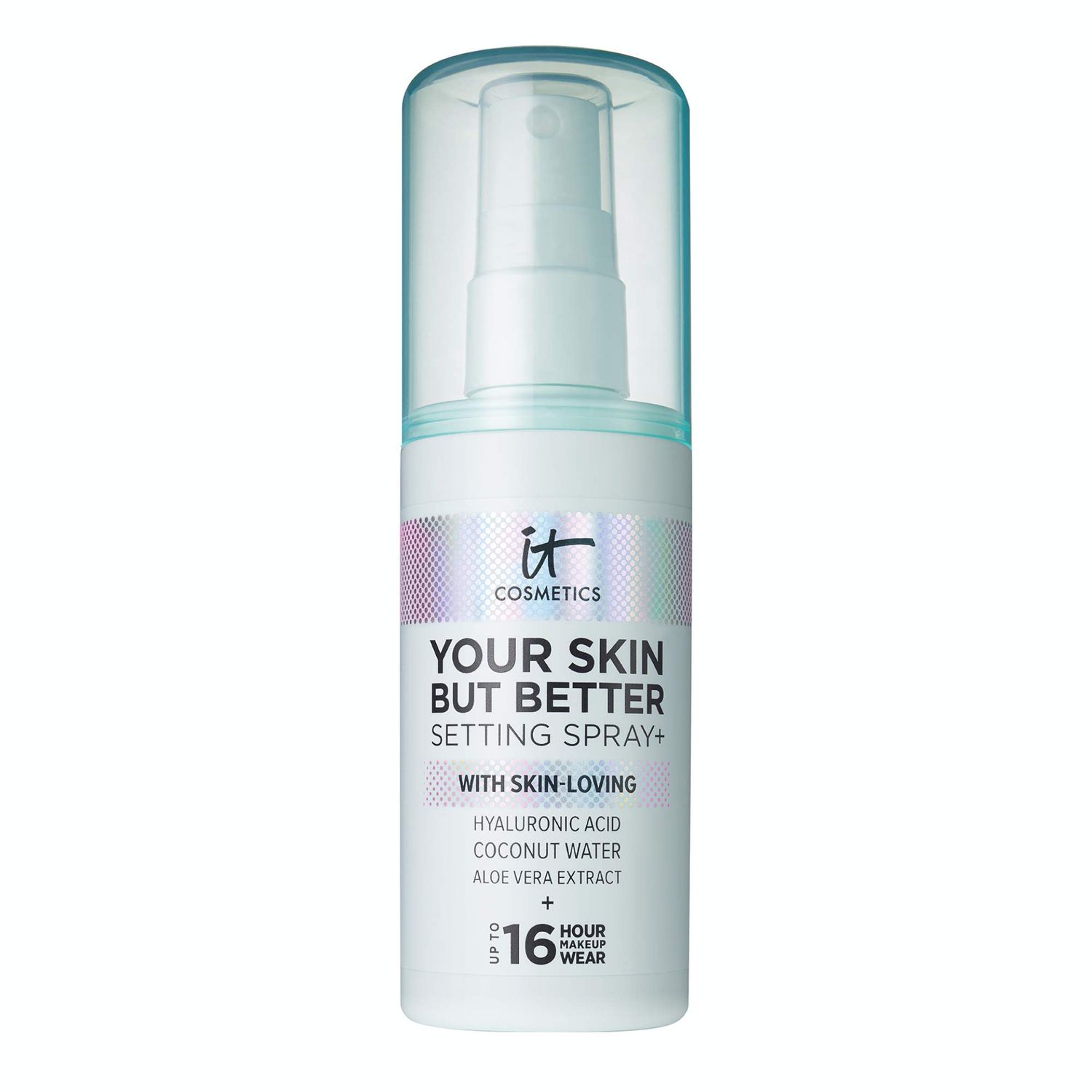 IT Cosmetics Your Skin But Better Setting Spray+ - Protects Makeup, Controls Shine, Provides Hydration - 16-Hour Hold - With Hyaluronic Acid, Coconut Water &amp; Aloe Vera - 3.4 fl oz