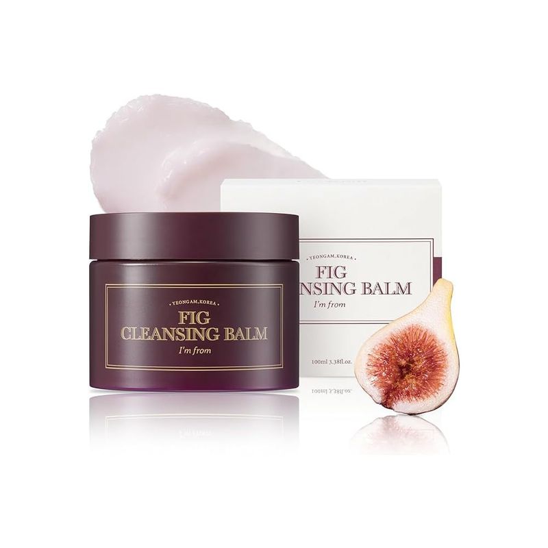 I&#39;m from] Fig Cleansing balm 100ml, korean makeup remover, vegan, Easy to rinse off, Fig oil water 7.8% with Peptide and Amino Acid, Makeup Meltaway, makeup melting balm to oil