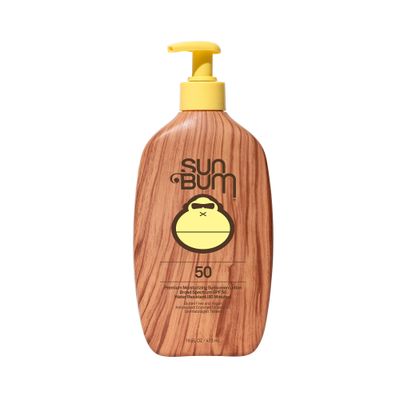 Sun Bum Original SPF 50 Sunscreen Body Lotion | Broad Spectrum Moisturizing Sunblock with Vitamin E | Hawaii 104 Act Compliant (Octinoxate &amp; Oxybenzone Free) | 16 oz