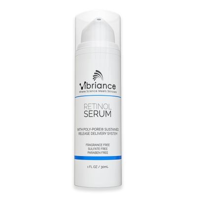 Vibriance Retinol Serum for Face - Reduces Appearance of Deep Wrinkles and Large Pores, Enhances Tone, Improves Complexion - Sensitive, Mature Skin Night Cream - 1 fl oz