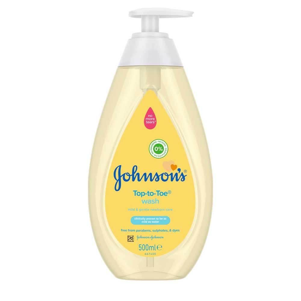 Johnson&#39;s Baby Gel nettoyant haut aux orteils, 500 ml