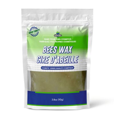 MYOC Pure Raw Beeswax (110gm)| For Skin, Hand And Lip Balm Products| Used In Cream, Lotion, Soaps| Cosmetic Grade |