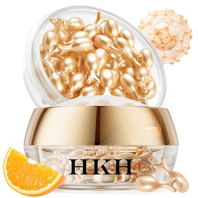 HKH Vitamin C Super Serum for Face - Anti Aging Facial Serum with Vitamin E, Vit C Serum Capsule with Niacinamide for Women, Dark Spots Remover for Face, Even Skin Tone, Reduce Wrinkles, Moisturise