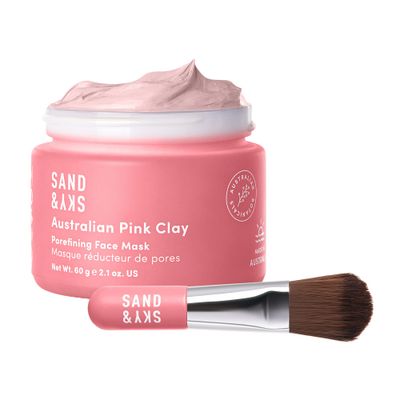 Sand &amp; Sky Australian Pink Clay Porefining Mask for Blackheads. Evens skin tone.