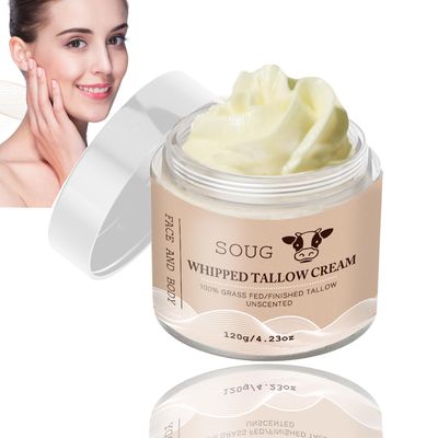 Tallow Face Moisturizer Tallow and Honey Balm Grass Fed Whipped Tallow Balm for Face and Body Unscented Skincare for All Skin Types (1)