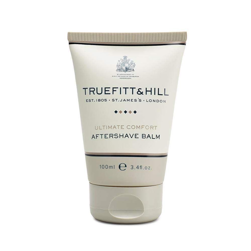 Truefitt &amp; Hill Luxury Aftershave Balm - Ultimate Comfort - Premium Soothing Moisturizer with Aloe Vera Extract - Ideal for Sensitive Skin, Razor Burn Relief, and a Silky Smooth Finish - 3.38 oz.
