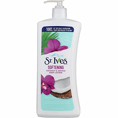 St. Ives Softening Body Lotion Coconut &amp; Orchid Extract 21 oz (Pack of 3)