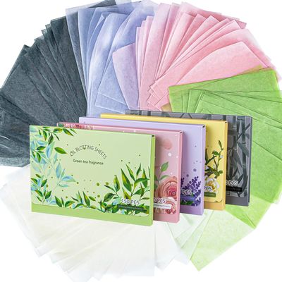 Oil Blotting Sheets for Face - MAQIHAN 5 Scents,750 Counts Oil Absorbing Sheets Blotting Paper for Oily Control Skin Paper,Must Have Face Oil Sheets Premium Bamboo Charcoal Blotter Paper for Women