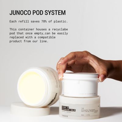 JUNO &amp; Co. JADE Clean10 Cleansing Balm - Makeup Remover Balm - Effortlessly Removes Makeup &amp; SPF - 2.87oz Makeup Remover Balm Refill