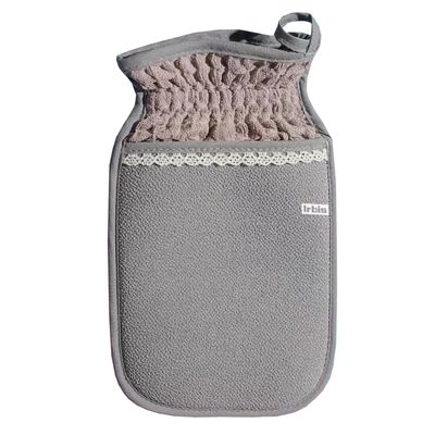 Irbis Deep Exfoliating Glove-Korean Body Scrub Mitt,Exfoliator Scrubber, Dead Skin Remover, Dual Texture Bath Sponge&amp;Washcloth-Great for Shower, Bath, Spray Tan Removal or Home Spa-(Pink,Grey,Blue)