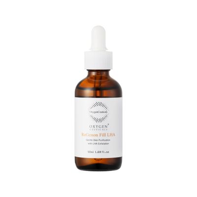 OxygenCeuticals ReGenon Fill LHA, Youthful Glow Anti-Aging Peeling Solution with Idebenone, 1.69 fl.oz (50ml)