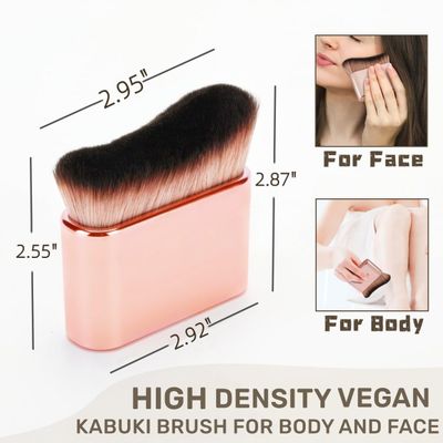 Soushop Self Tanner Brush - Large Body Makeup Brush for Self Tanning, Kabuki Brush for Body Foundation Brush Makeup Brush for Fake Tan, Self Tanning Mousse Blending Brush Sunless Tanner Brush
