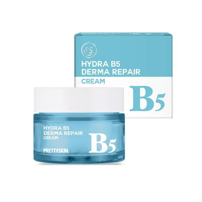 PS.PRETTYSKIN Hydra Vitamin B5 Derma Repair Cream for Face-Strengthen skin Barrier with Niacinamide 10% Dexpanthenol &amp; Centella Asiatica Extract-Korean Skin care - 1.75fl.oz.(52ml)