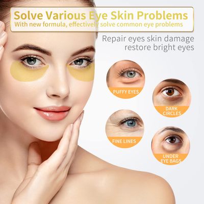 NAZANO Under Eye Patches - 60 Pcs - 24K Gold Eye Mask- Puffy Eyes &amp; Dark Circles Treatments,Reduce Under Eye Bags and Smooth Wrinkles,Eye Skin Care Pads With Collagen,Hyaluronic Acid &amp; Castor Oil