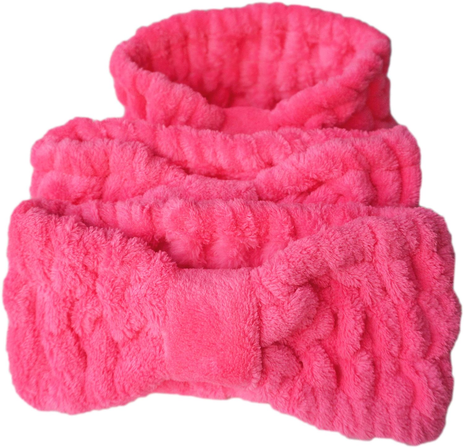 JINS-Hung 3 PACK(Red) Microfiber Bowtie Women Beauty Headbands, Extrame Soft &amp; Ultra Absorbent, Comfort to Wash Makeup Mask Shower Facial Skincare Spa Thick Hair Band for Girls