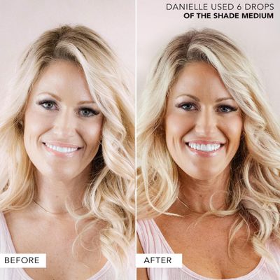 Self Tanning Drops - USA Made with Natural &amp; Organic Ingredients, Medium Face Tanning Drops to Add to Lotion, Moisturizing Bronzing Drops for Face &amp; Body, Toxin Free Face Tanner for Fake Tan