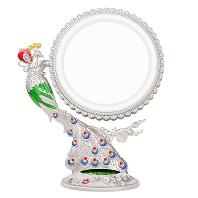 Makeup Mirror with Lights and 1X/7X Magnification - Phoenix Baroque Style Vanity Mirror - Gifts for Women Birthday Gifts for Women Mom Her, Aesthetic Home Decor (Pearl Nickle)