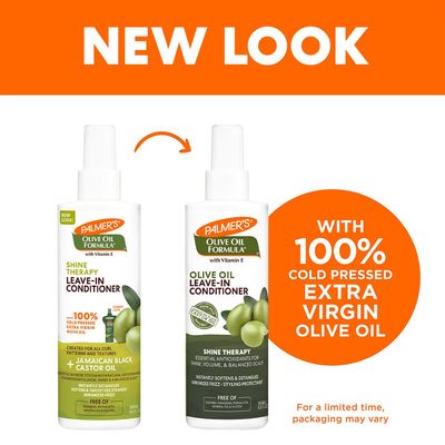 Palmer's Olive Oil Formula Leave In Conditioner Spray, Shine Therapy, Instantly Detangle, Soften and Smooth Textured and Curly Hair, 8.5 Ounces