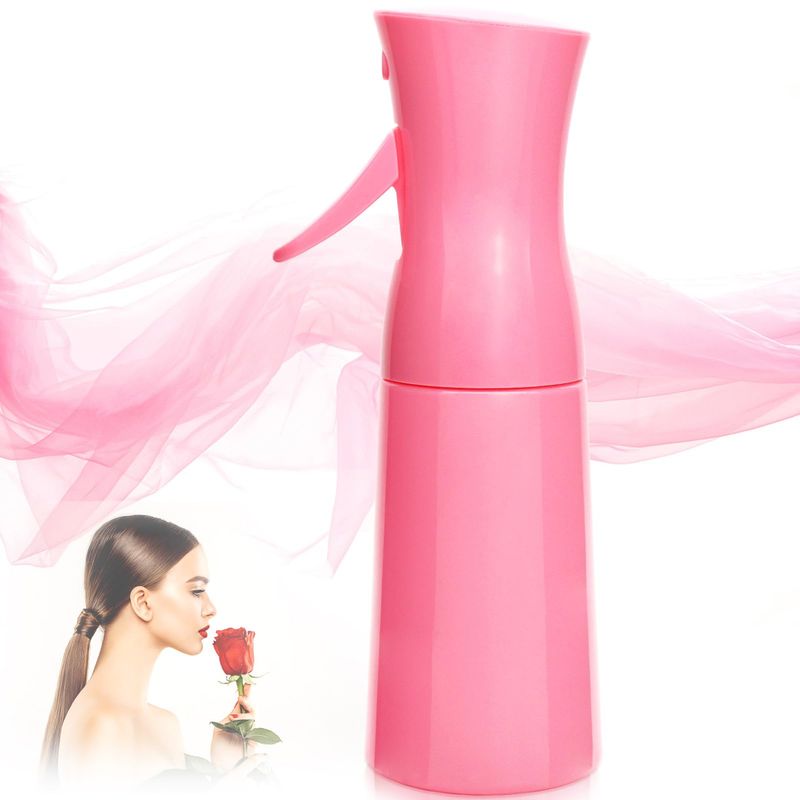 XSBAIHUO Empty Spray bottles, Spray Water Bottle Fine Mist Refillable, Continuous Spray Bottle for Hair, Skin Care, Planting, Showering Pets, Travel, Cleaning &amp; Home (Pink)